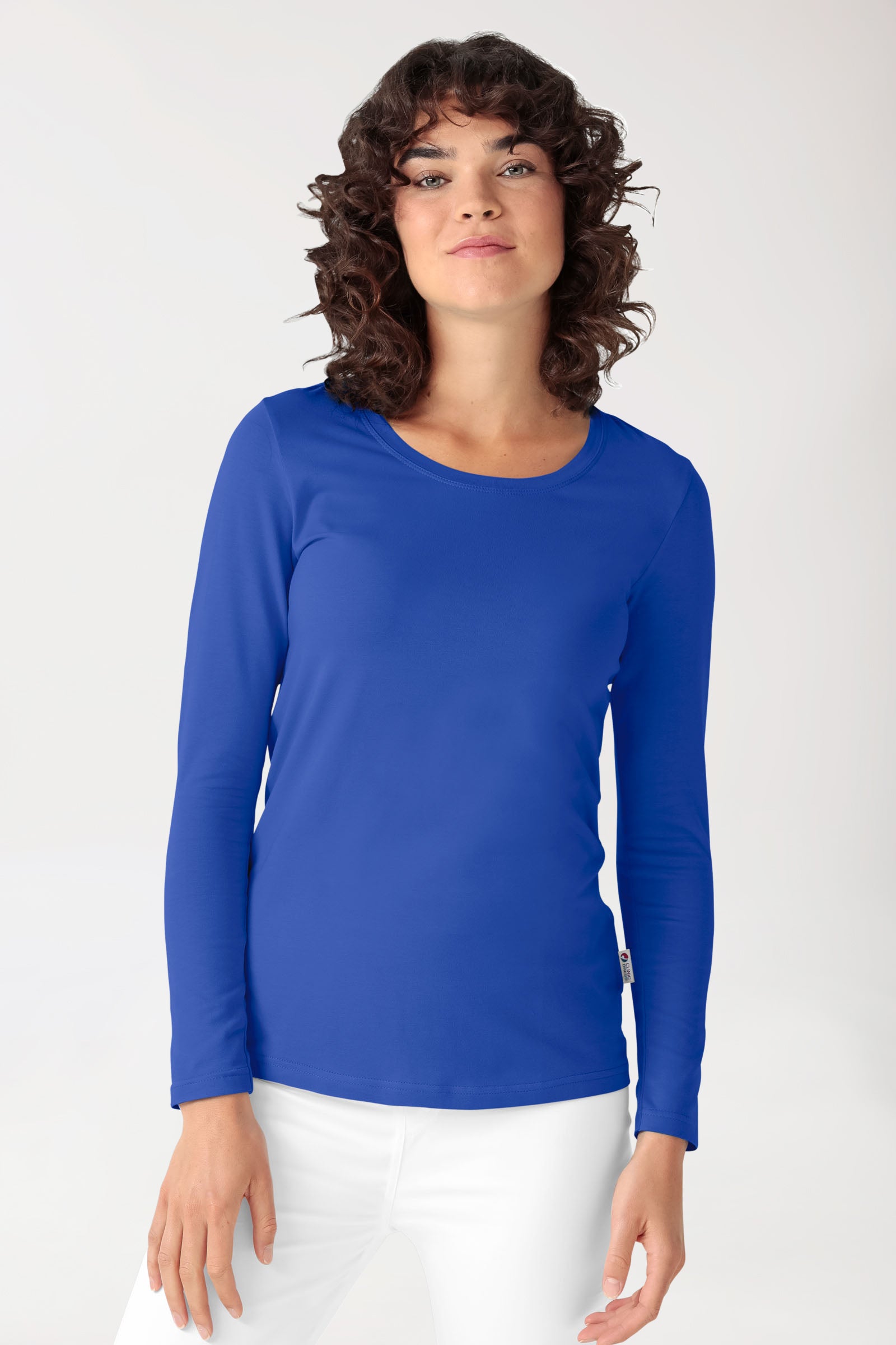 CORE Shirt Damen - 1/1 Arm königsblau, Vorderansicht 