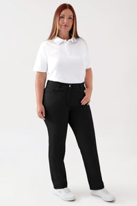 COMFY FLEX 5-Pocket Hose Damen - gerades Bein schwarz