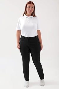COMFY FLEX 5-Pocket Hose Damen - schlankes Bein schwarz