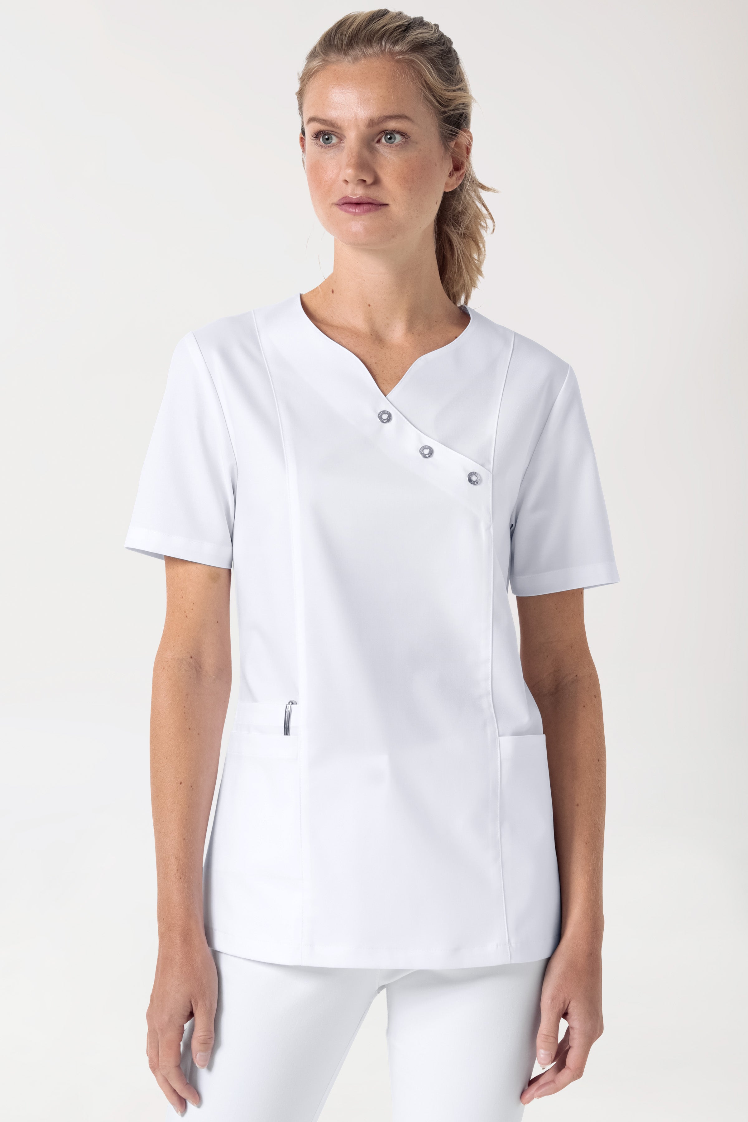 Schlupfkasack Damen - Stretch weiß