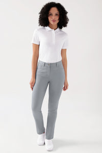 COMFY FLEX 5-Pocket Hose Damen - gerades Bein grau