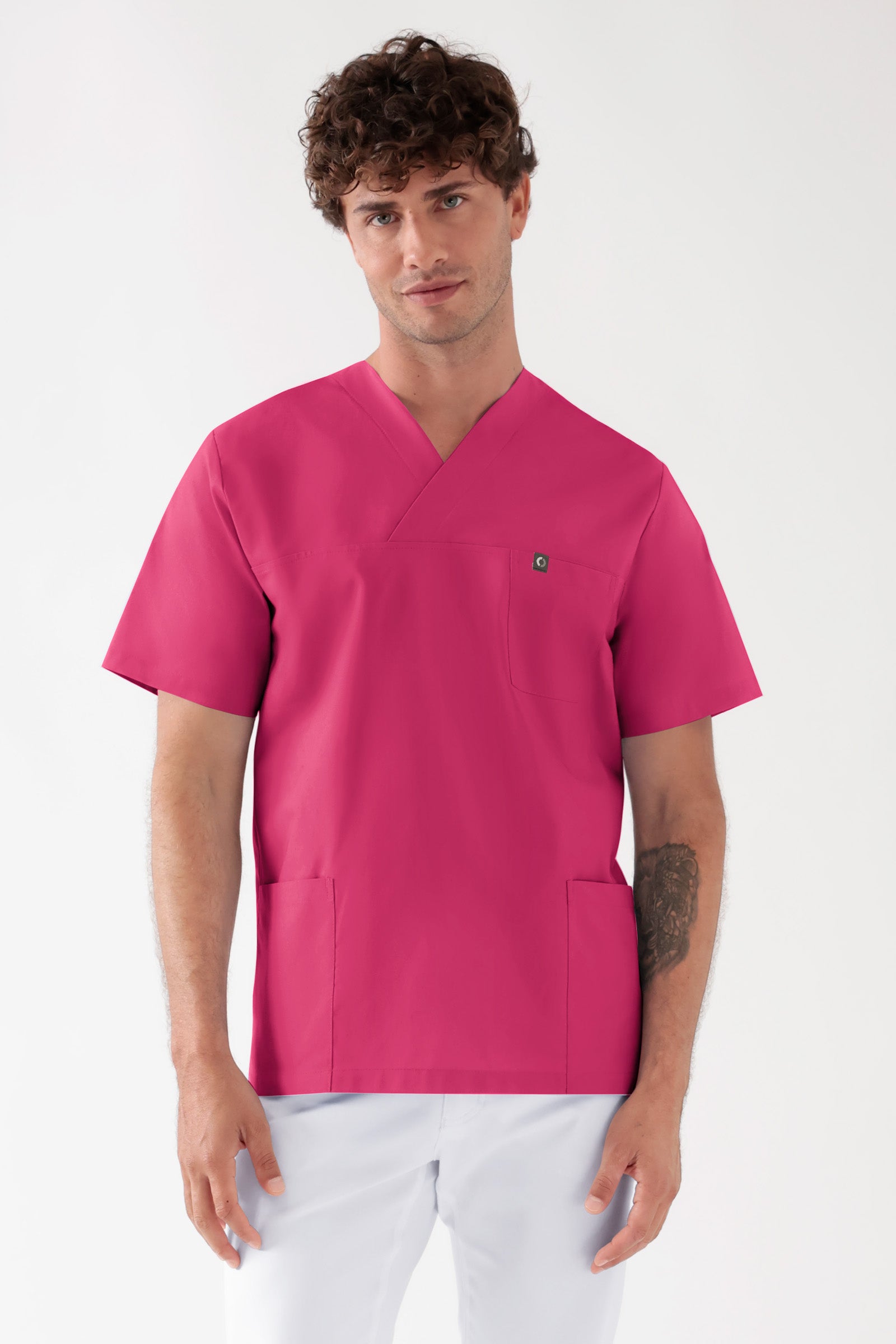 Baumwolle Schlupfkasack Unisex - Doppelpack pink, Vorderansicht 