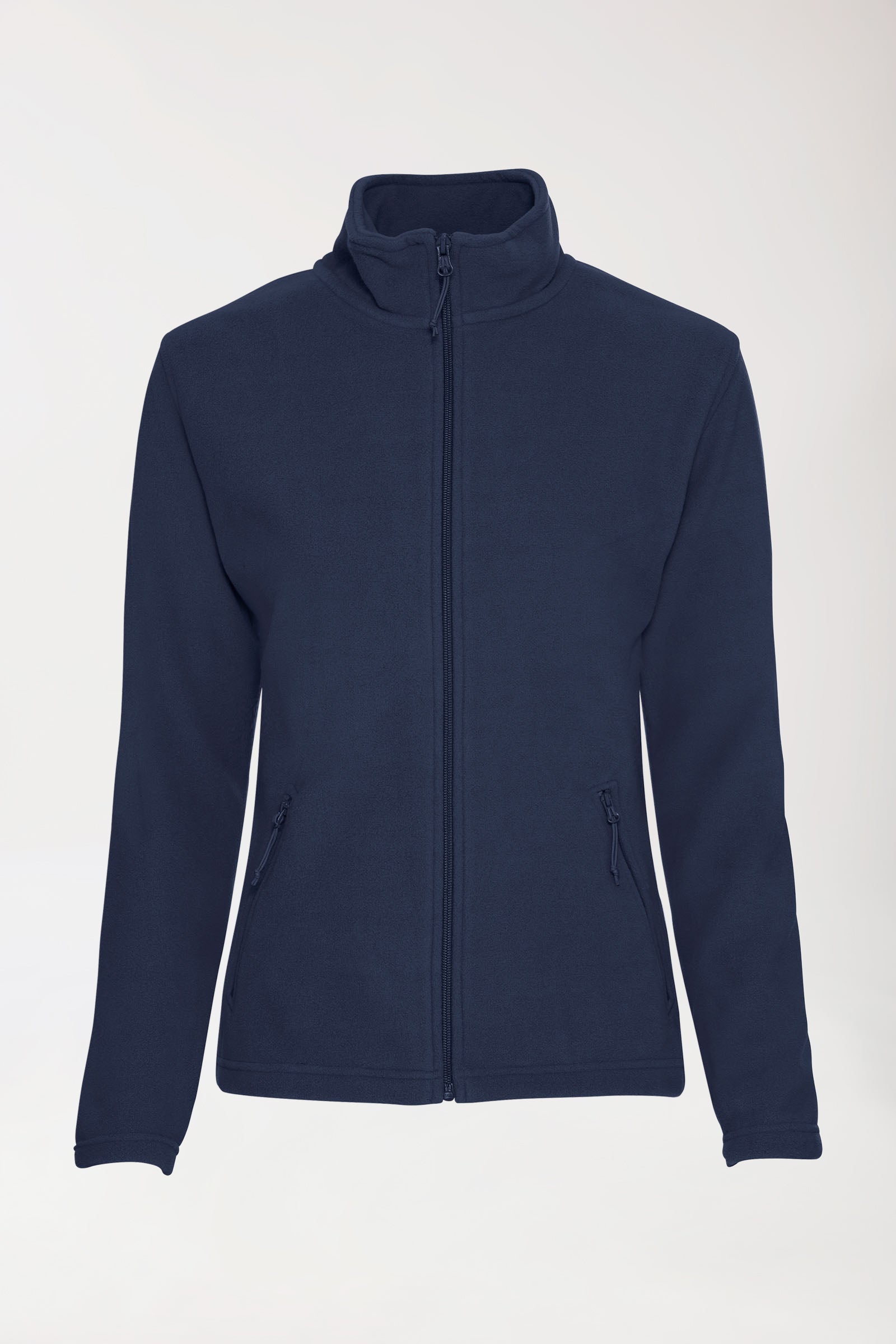 Fleecejacke Damen - Stehkragen nachtblau