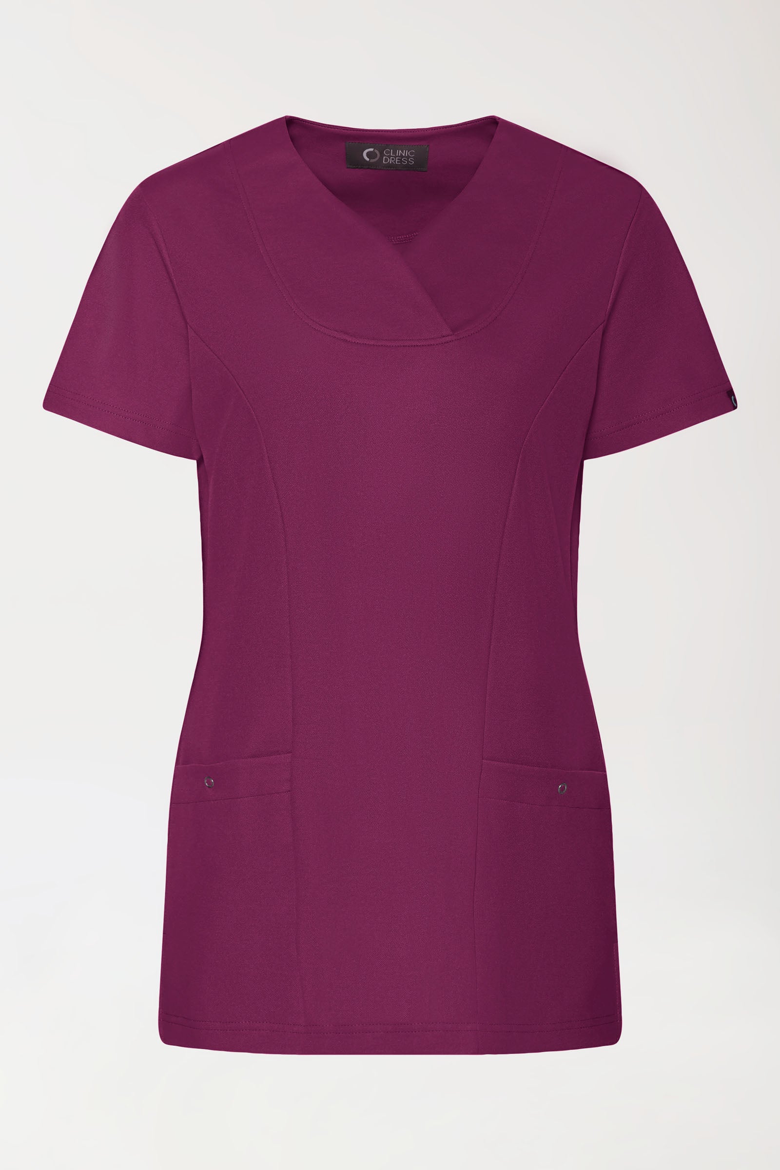COMFY FLEX Stretch Schlupfkasack Damen - Herzausschnitt berry