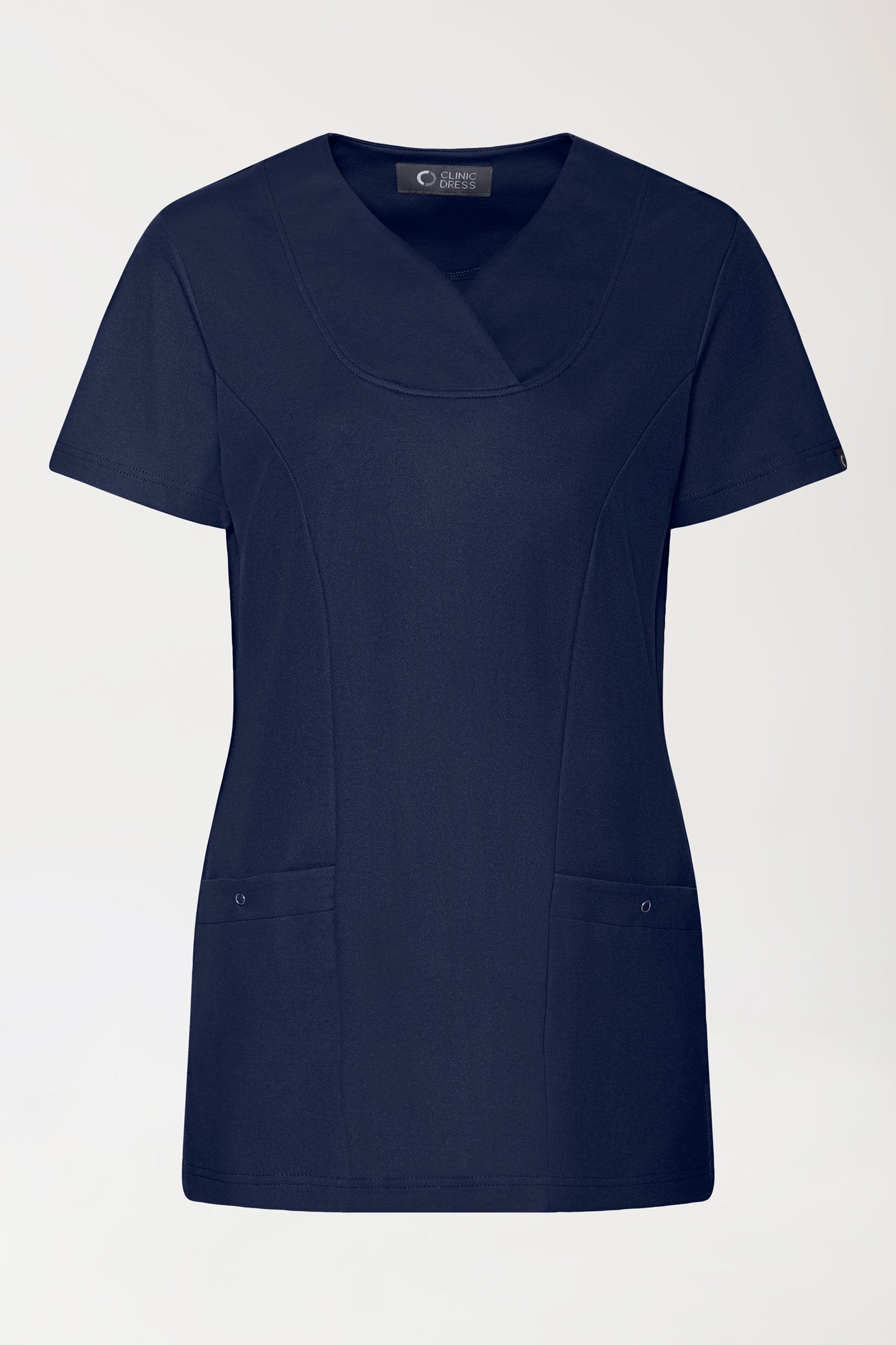 COMFY FLEX Stretch Schlupfkasack Damen - Herzausschnitt navy