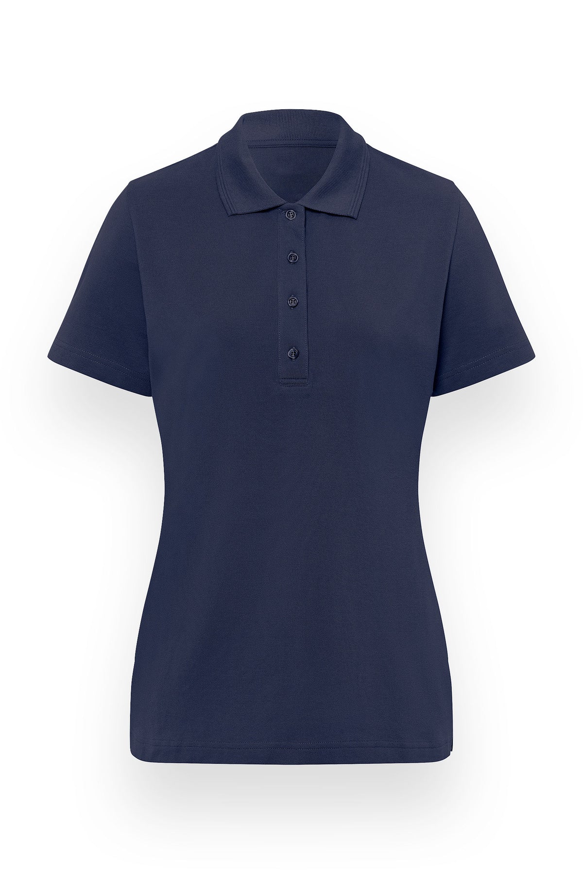 Shirt Damen - Polokragen navy, Vorderansicht 