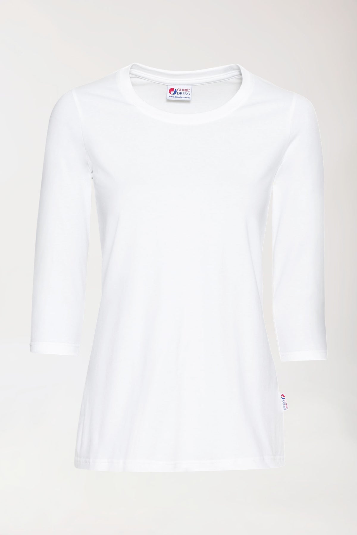 CORE Shirt Damen - 3/4 Arm weiß
