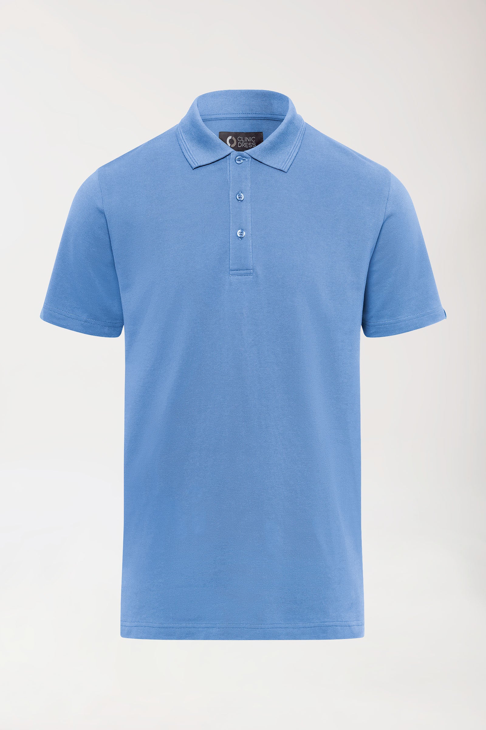 COMFY FLEX Stretch Shirt Herren - Polokragen himmelblau, Vorderansicht 
