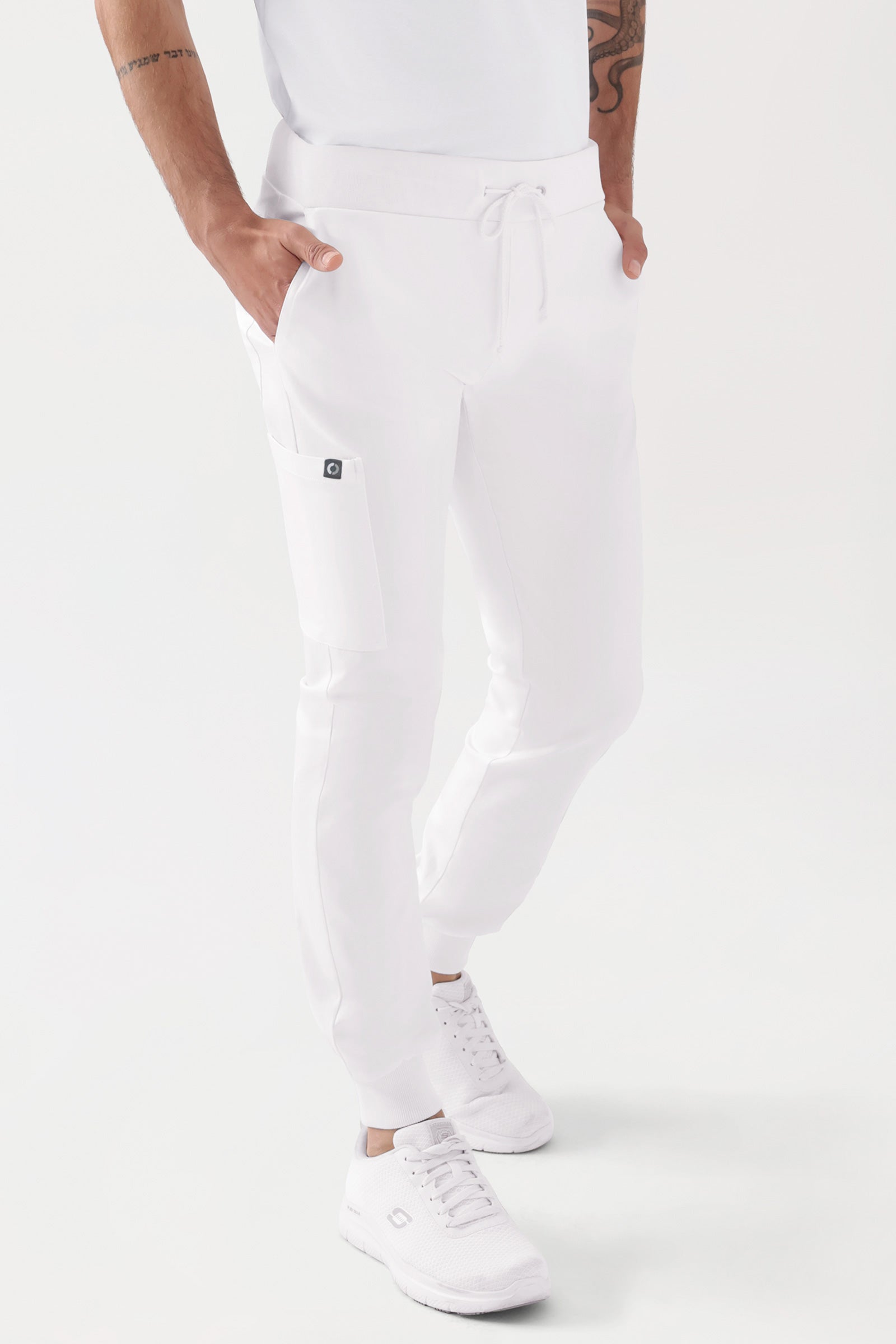 COMFY FLEX Hose Herren - Jogpants weiß, Vorderansicht 