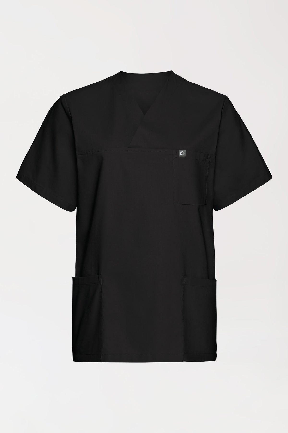 Baumwolle Schlupfkasack Unisex - Doppelpack schwarz, Vorderansicht 